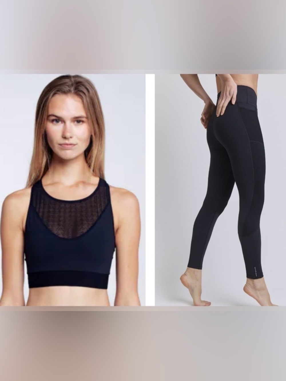 NWT Lot of 2x [RectoVerso] Rebel High-Waist Leggings, Eclips Sports Bra Womens L - Picture 2 of 16